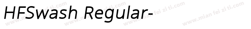 HFSwash Regular字体转换